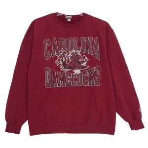 Carolina Gamecocks Vintage Champion Sweatshirt Mens SIze L Red Crew Neck SC  Man